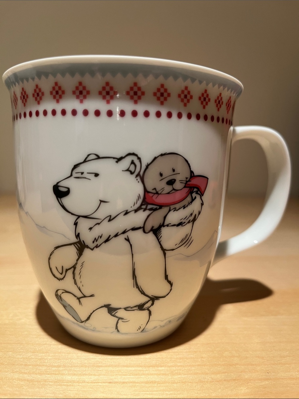 NICI GmbH "White World" Polar Bear and Seal Porcelain Mug